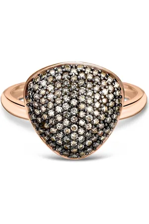 Vivara Anel Bold em Ouro 18k com Diamantes Brown