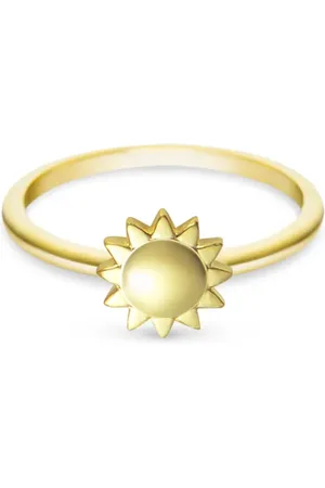 Life Anel Patuás Sol em Prata 925 com Banho de Ouro Amarelo 18k