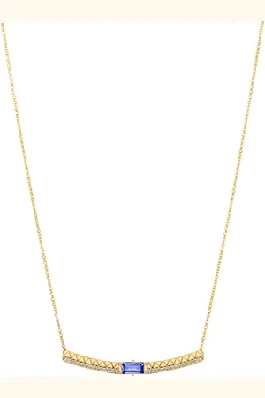 Vivara Colar Icona em Ouro Amarelo 18k com Tanzanita e Diamantes, 45cm
