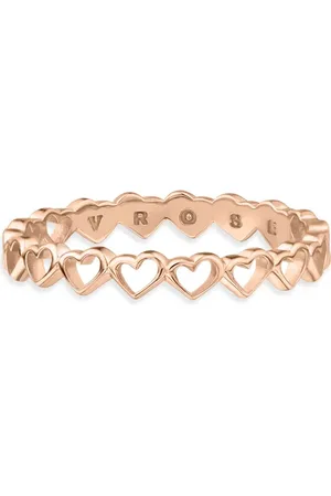 Life Anel Love II Corações Vazados em Liga Rosé com Banho de Ouro Rosé 18k