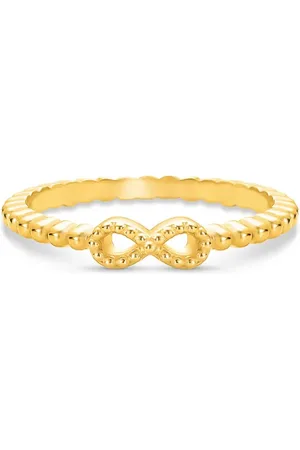 Life Anel Infinito Prata com Banho Ouro Amarelo